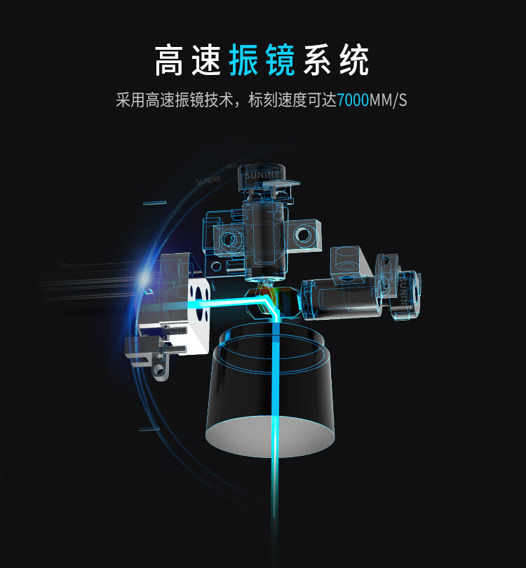 翔声一体式手持激光打标机塑料雕刻打码机户外小型金属铭牌刻字机 LD20i-BⅢ一体20瓦电池版 旗舰款