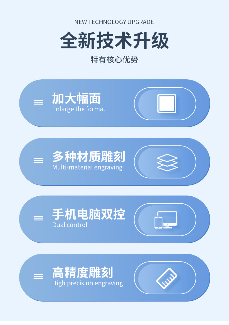 艺永恒激光雕刻机木材大功率切割机不锈钢打标机diy树叶摆摊小型雕刻机 20W电脑版+手机app 行程41*40cm