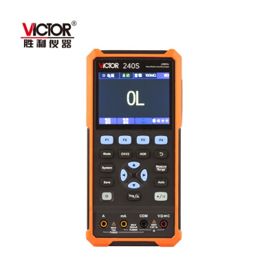 胜利仪器（VICTOR）手持示波器 双通道彩屏示波器万用表信号源多功能三合一VC240S