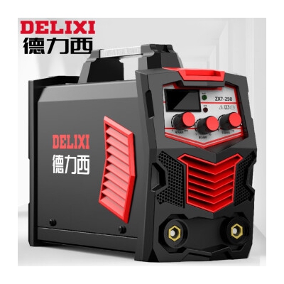 德力西 电焊机250家用小型单电压220v逆变直流两相电手工焊机 全套6米【250新款大功率】